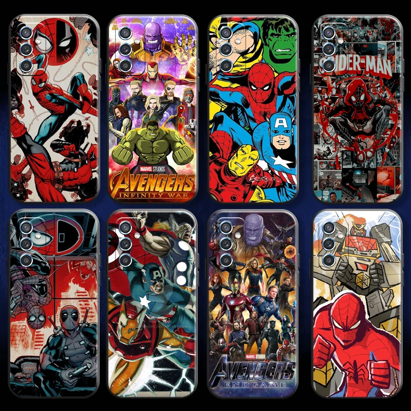 

Marvel Spiderman Comics For Samsung M11 M12 Phone Case Soft Silicone Cover Coque Black Funda