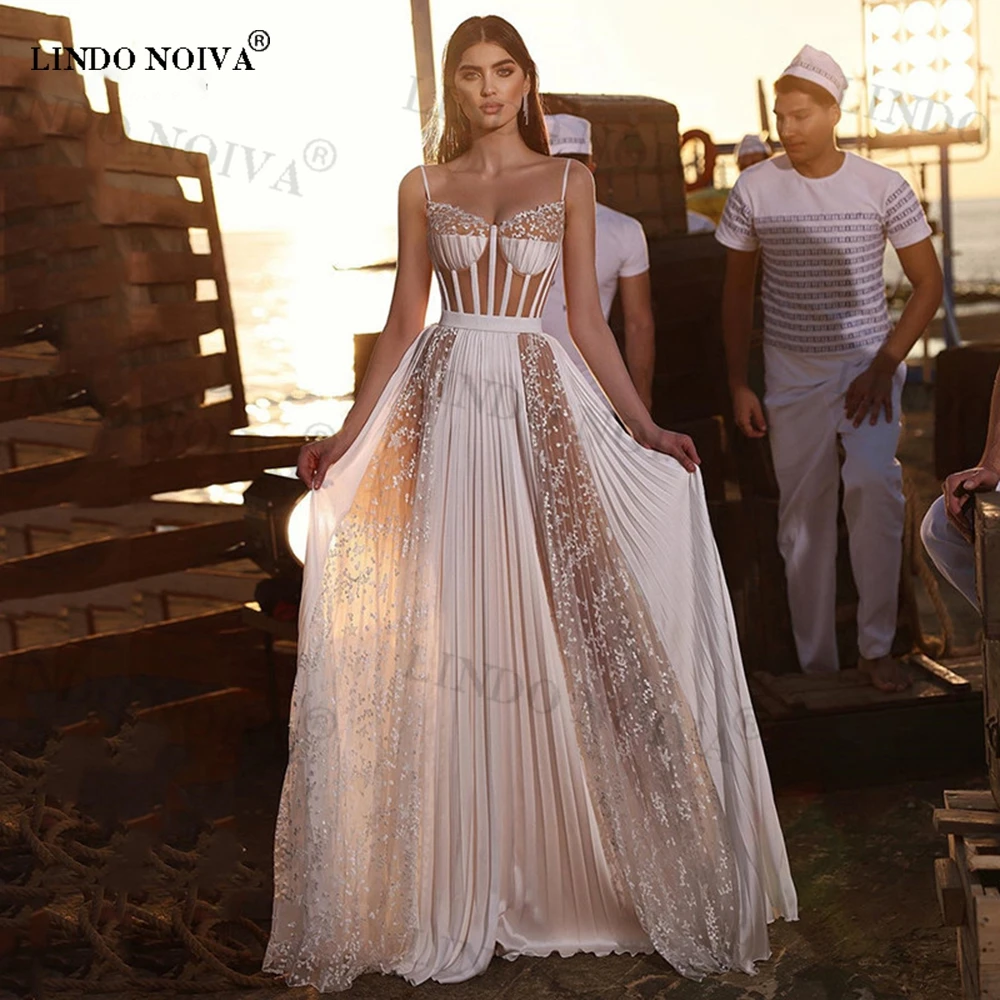Кружевное свадебное платье LINDO NOIVA в стиле бохо