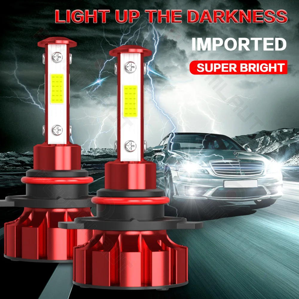 

CHUSYYRAY 2PCS Car lights 210601-9005 Super Bright LED Headlights High Low Beam Fog Light Bulb White 6000K Car accsesories