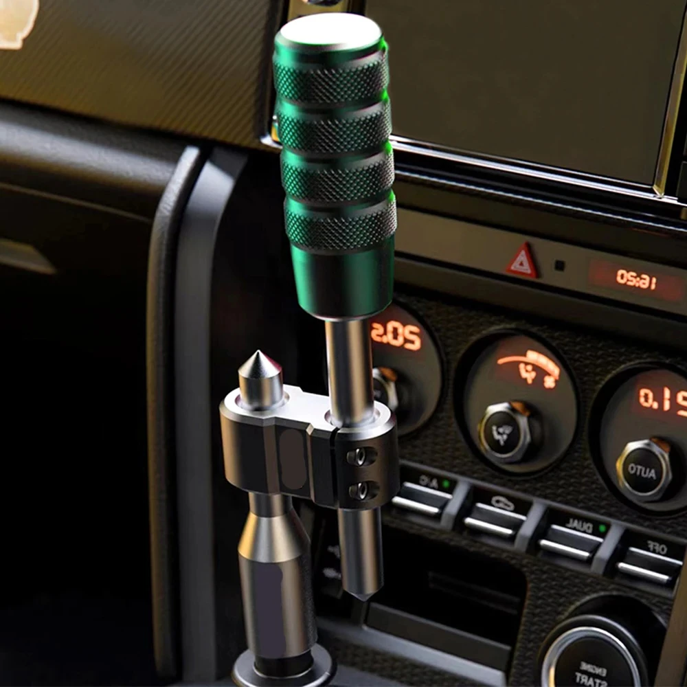 Mechanical Texture High quality Car Aluminum H Type Shift Knob Extension Adjustable Extender Gear Shifter With Three Adapters |