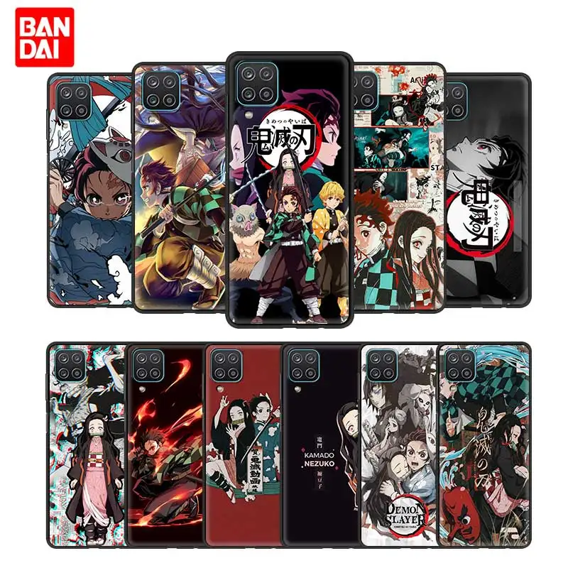 

Tanjirou Nezuko Demon Slayer Case for Samsung Galaxy A12 A02 A02s A21s A22 A32 A51 A52 A72 4G 5G Silicone Cover Black Capa Funda
