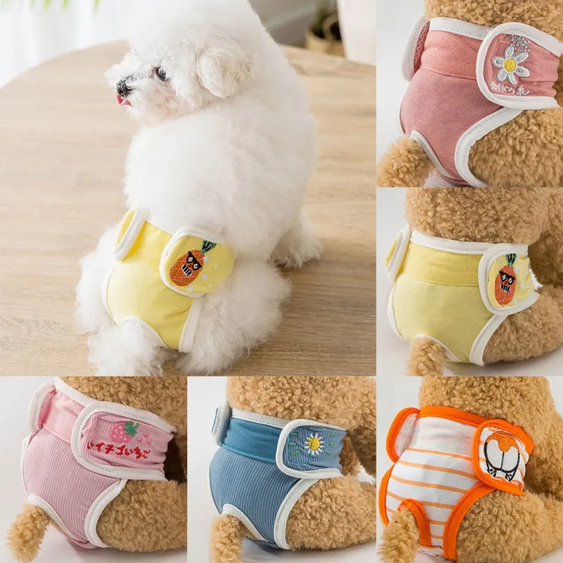 

Pet Dog Panties Dog Menstruation Underwear Briefs Dog Physiological Pants Dog Diapers Puppy Reusable For Dogs Sanitary Panties