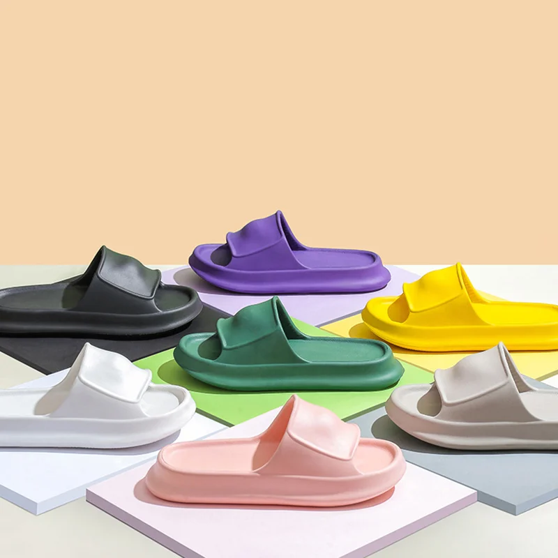 

Shoes Summer New Women Slippers Couple House Floor Trend Flat Sandals Family Flat Slides Female Footwear Zapatillas Muje