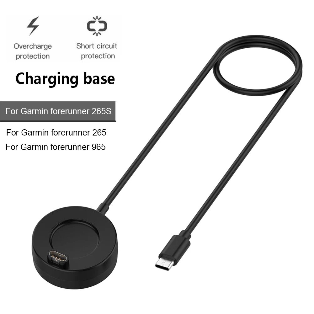 

Умный Браслет, Зарядная база, универсальное зарядное устройство USB Type-C, интерфейсы, аксессуары для Garmin Forerunner 265 265S 965