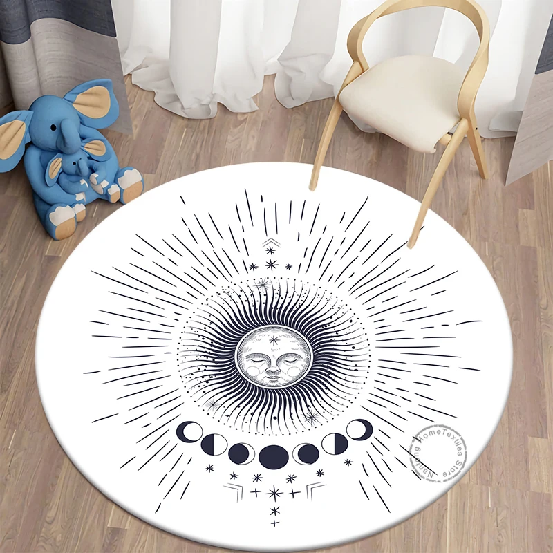 

3D Mystery round carpet floor mat living room carpet polyester carpet room decor prayer mat washroom floor mat stranger things