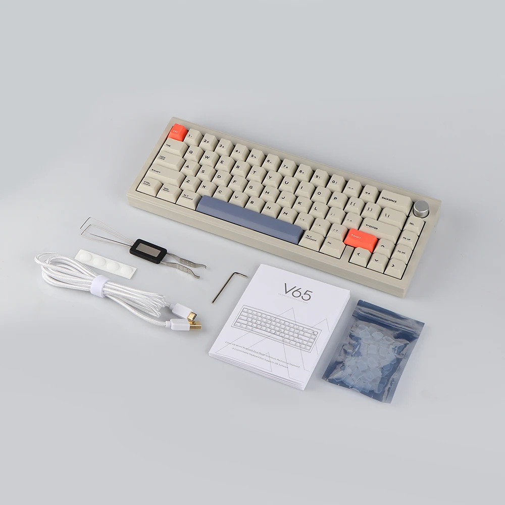 Беспроводная механическая клавиатура CIDOO V65 65% с прокладкой и креплением горячей замены