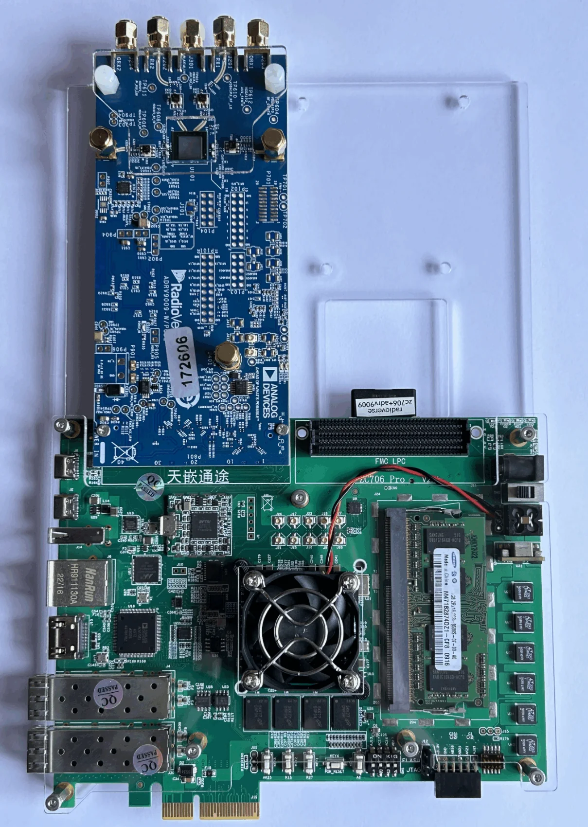 Программная плата ZC706 + ADRV9009 для разработки радио высокая скорость пропускная