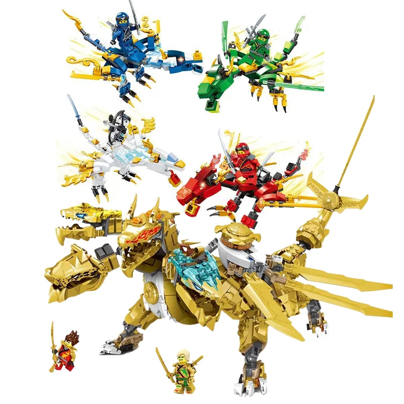 Фото Конструктор Element Super Dragon Mechatrone Ninjaos - Зал обучения в монастыре из фильма, подарок на день рождения для детей №1