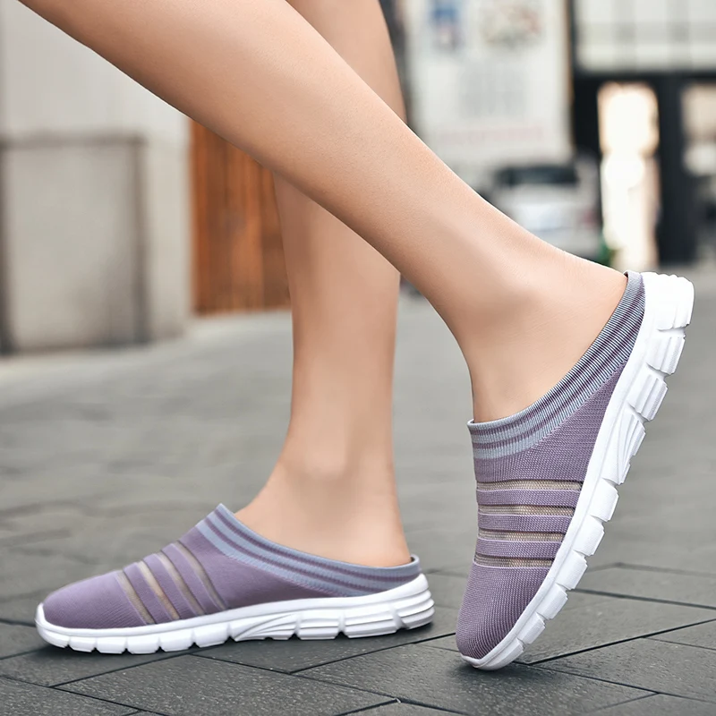 Women Summer Outdoor Sandals Lightweight Slip-on Casual shoes Men Indoor Slippers Soft Breathable
