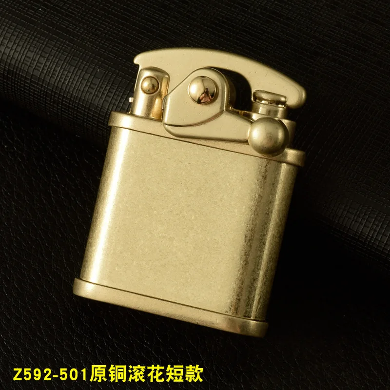 

Retro Classic windproof oil Cigarette Lighters Short drawing Kerosene Flint Vintage Gasoline Lighter OIL Petrol Refillable
