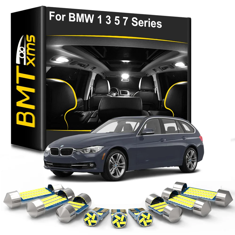 BMTxms Светодиодная лампа для освещения салона автомобиля Kit BMW 1 3 5 7 Series E87 E81 E82 E88 F20 E46