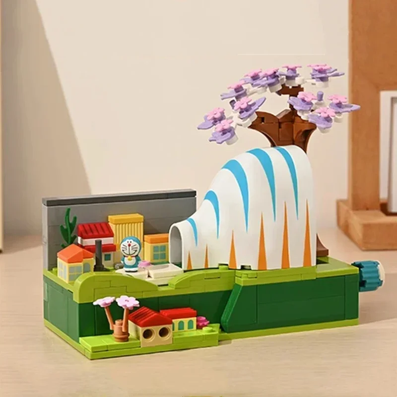 Оригинальные строительные блоки Keeppley Doraemon термоусадочная туннельная