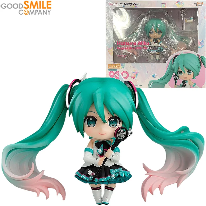 

In Stock Original Good Smile Nendoroid GSC 930 Hatsune Miku Magical Mirai 2017 Ver VOCALOID Anime Figure Model Action Toys Gifts