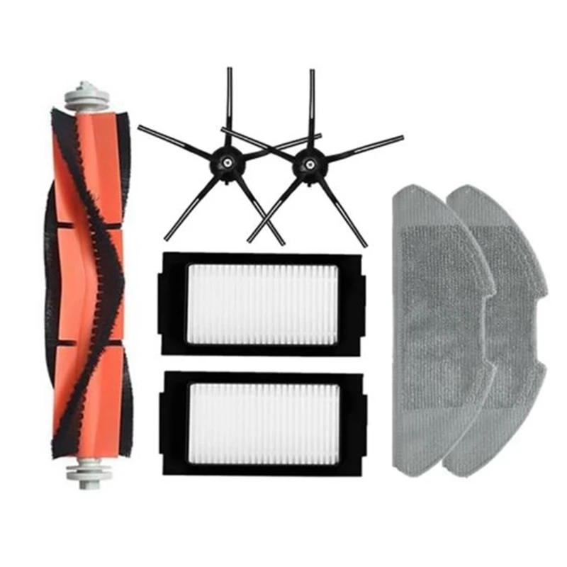 

7PCS Suitable For Xiaomi Mijia Pro Floor Sweeper Roller Brush Main Brush Side Brush Filter Screen Wheel Cleaning Cloth