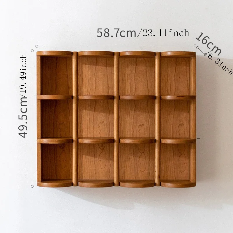 Полукруглый держатель уникального дизайна 4-х уровневая деревянная полка для