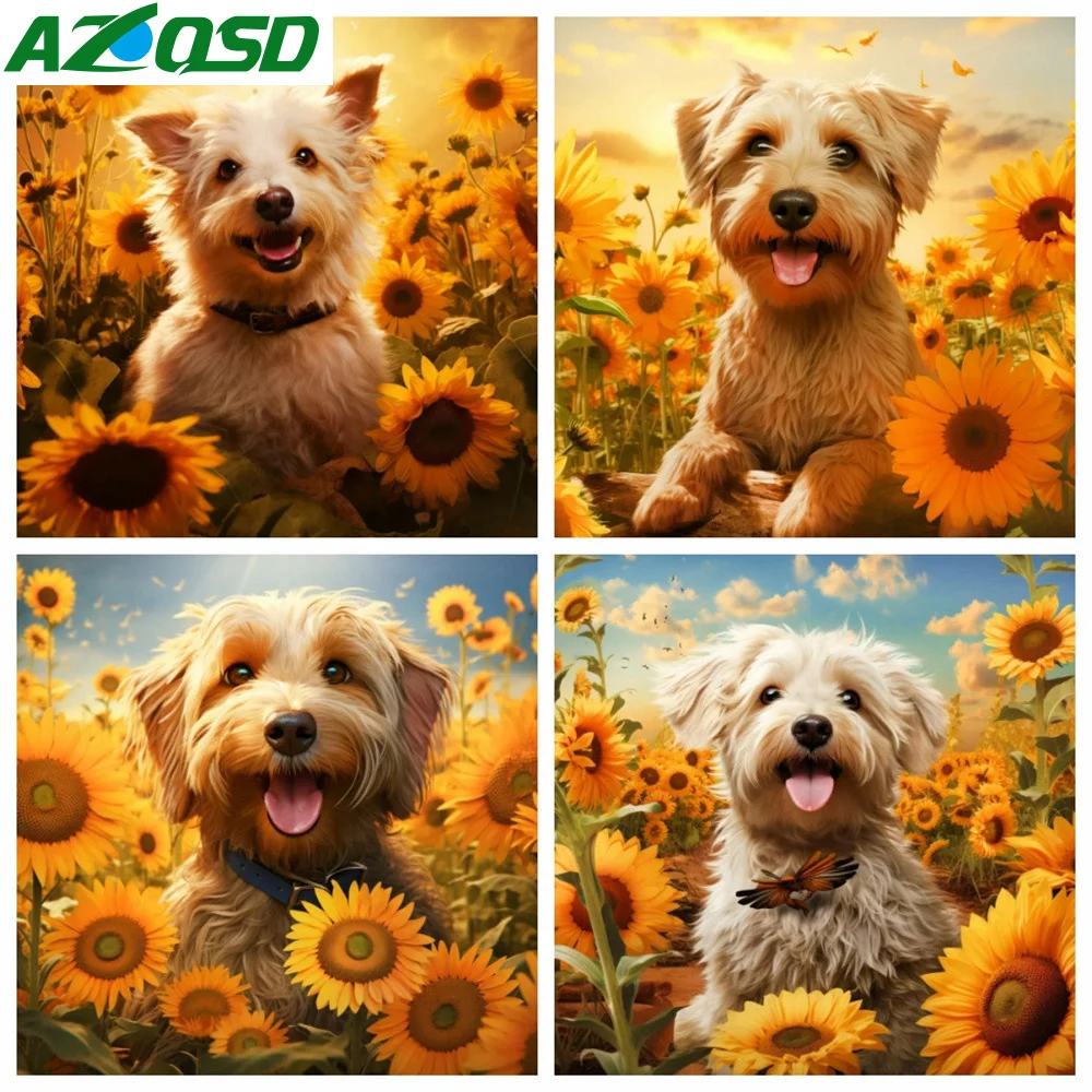 AZQSD алмазная живопись вышивка крестиком в форме животного материал из смолы для