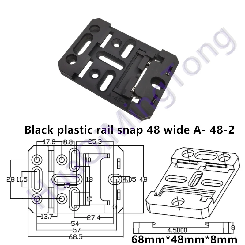 

Пластиковая DIN 35 мм рельсовая пряжка 48 мм