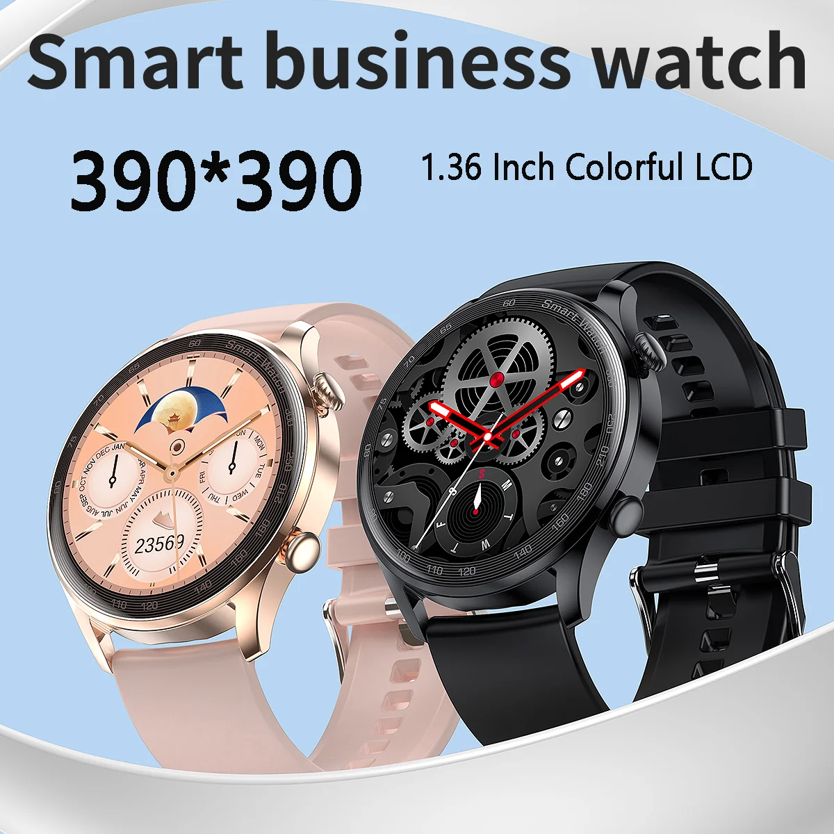 LEMFO Smart Watch Women Bluetooth Call Music 390 HD Screen Heart Rate Metal Body Multi Dial Style Smartwatch Men For Android IOS |