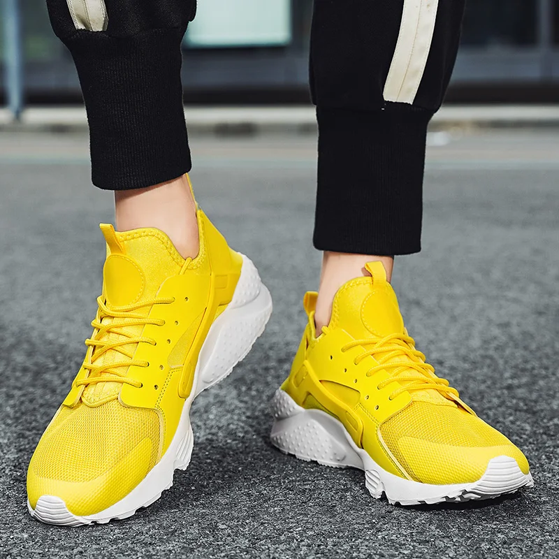 Мужские беговые кроссовки модная весенне-летняя амортизирующая сетчатая мягкая