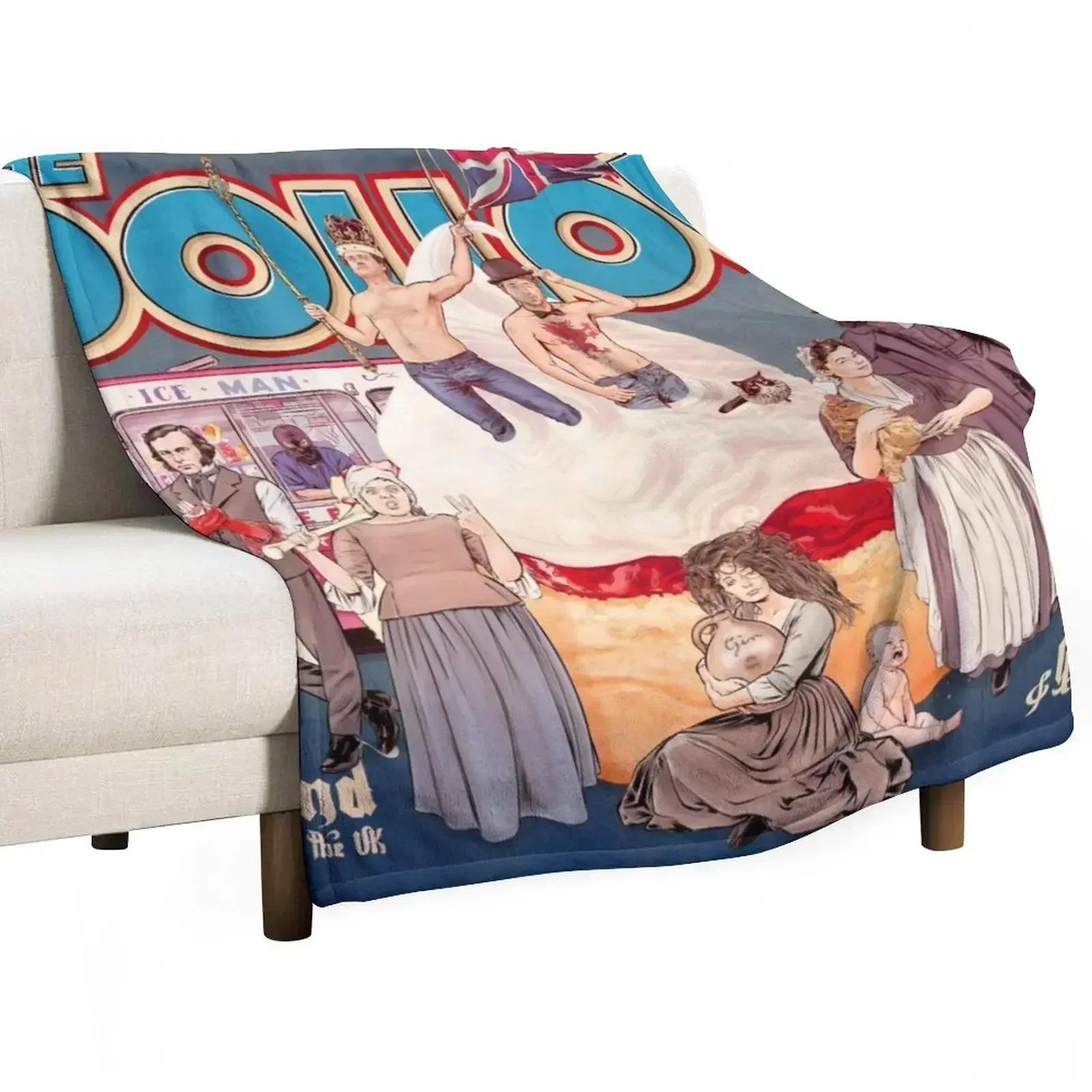 DOLLOP: Англия и Великобритания (постер) Одеяло Самые мягкие большие рождественские