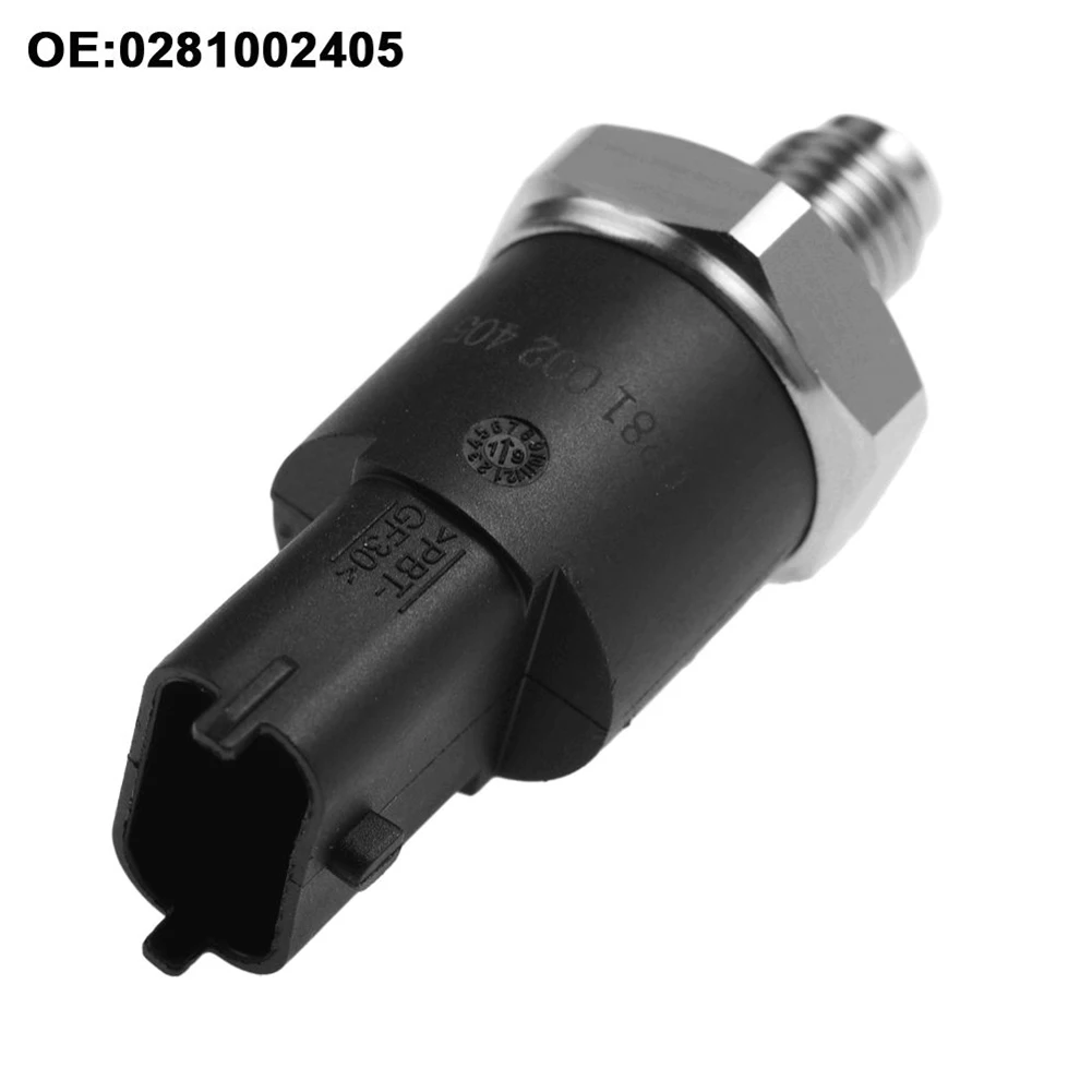 

High Pressure Sensor ​Fuel Rail Black Silver FUEL RAIL PRESSURE Part Number 0281002405 SENSOR Brand New Newest