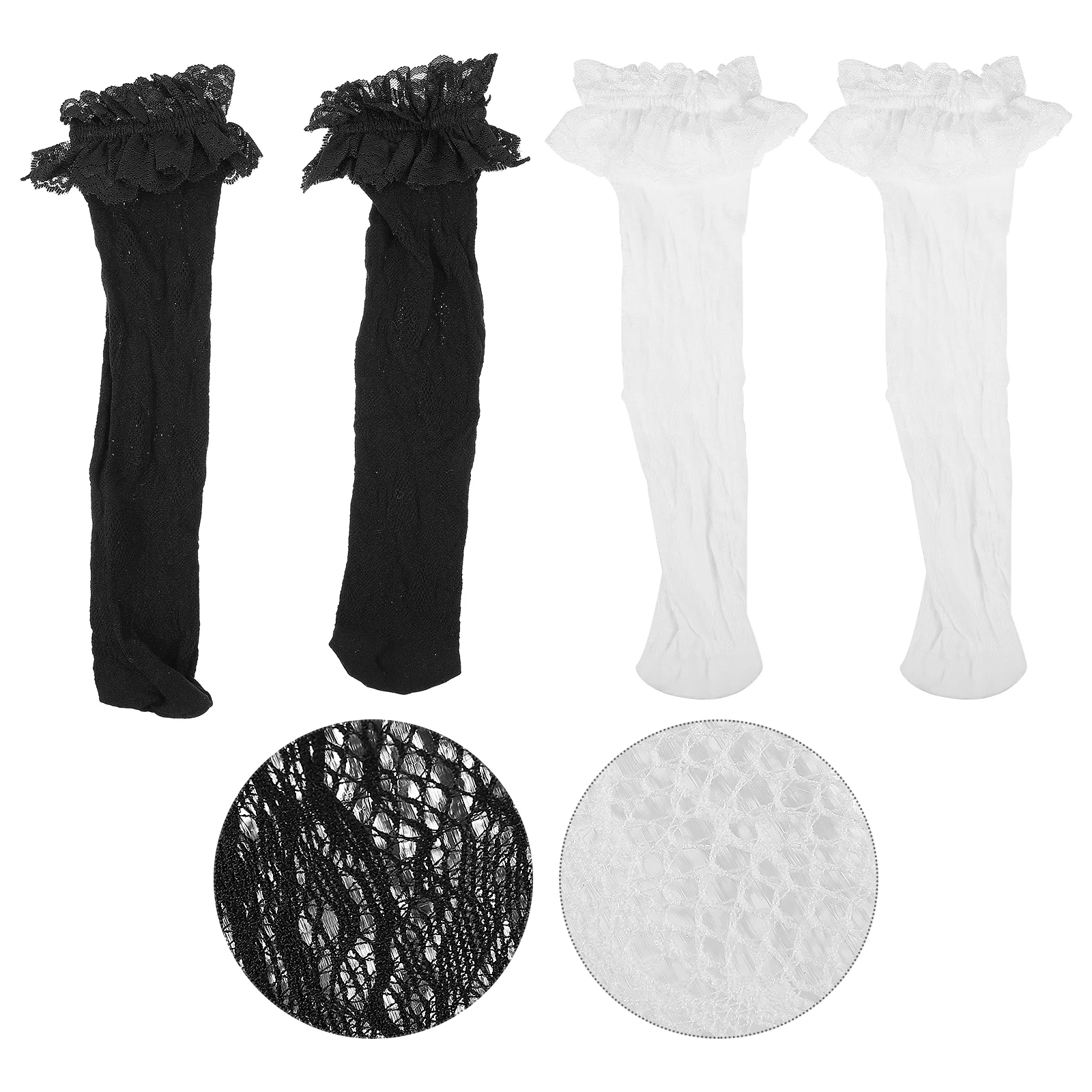 

Носки женские кружевные до колена, 2 пары