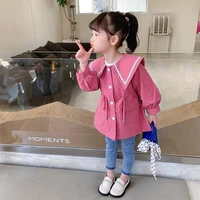 girls babys kids coat jacket outwear tops 2022 new spring autumn cotton christmas gift outfits school childrens clothing