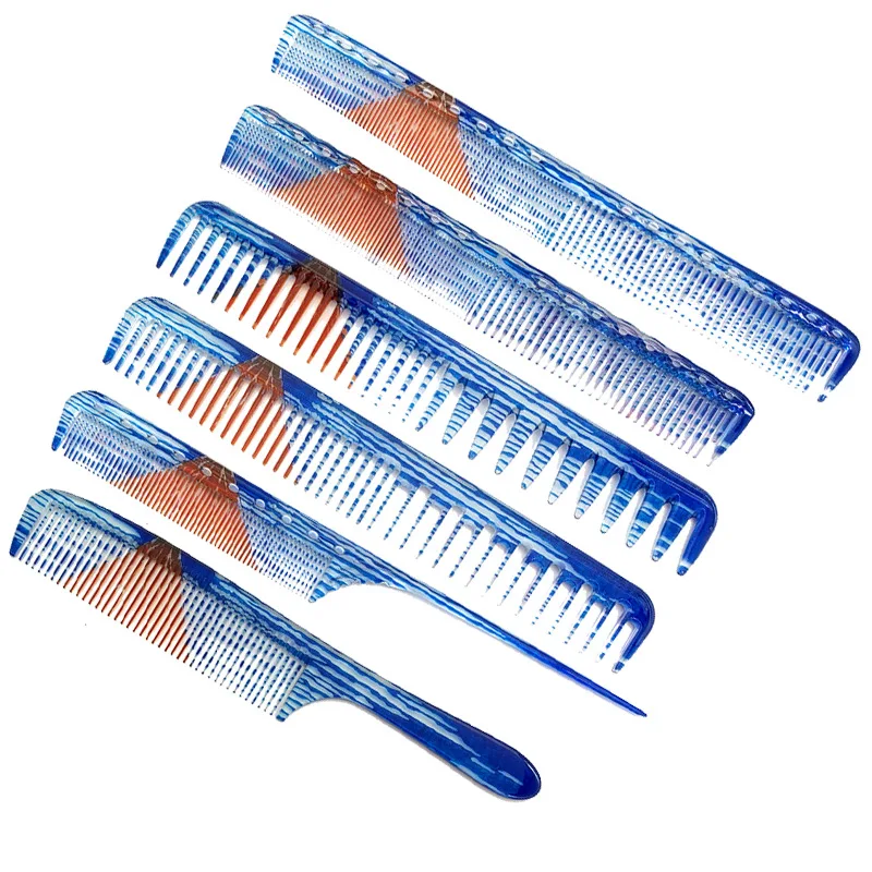 

6 Style Anti-static Hairdressing Combs Tangled Straight Hair Brushes Girls Ponytail Comb Pro Salon Hair Care Styling Tool