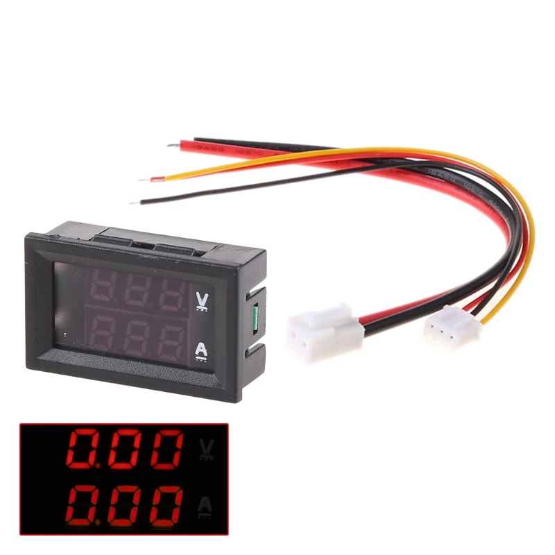 

DC 0-100V 10A Dual LED Digital Voltmeter Ammeter Voltage AMP Power Car Monitor Tester Tools