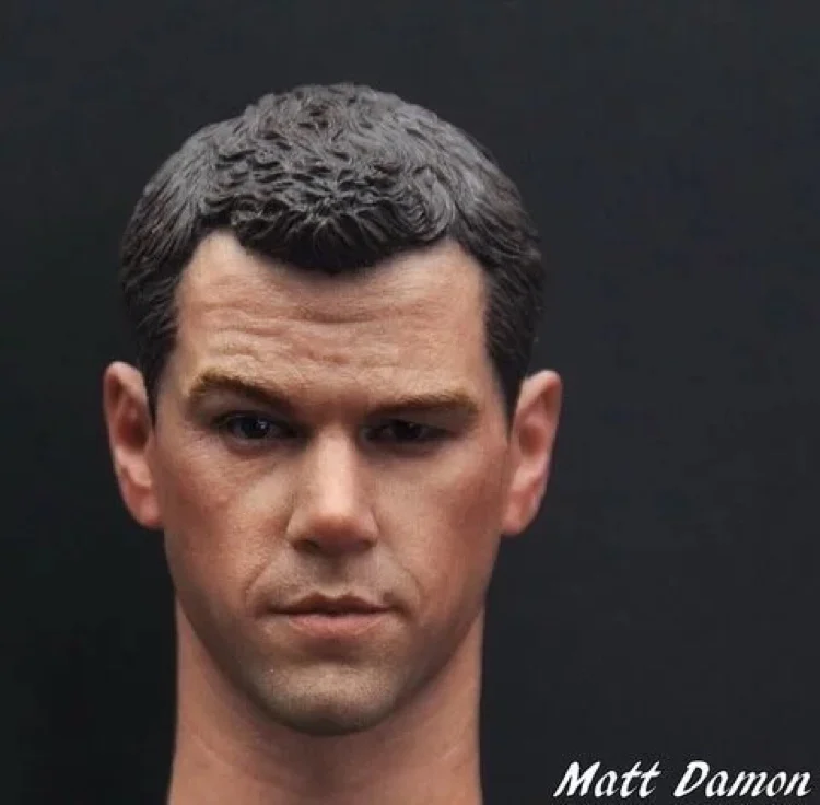

Custom 1/6 Scale Matt Damon Head Sculpt Green Zone For 12" Male Action Figure Body
