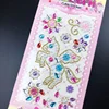1pc 3D Children Gem Stickers Diamond Sticker Acrylic Crystal Sticker DIY Journaling Decoration Rhinestone for Kids Girls 10*26cm 4