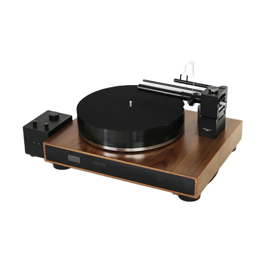 T1804A LP Turntable Player 2 Kinds Tonearm Air Floatation Tangent Tone Arm Vinyl Turntable Without Cartridge