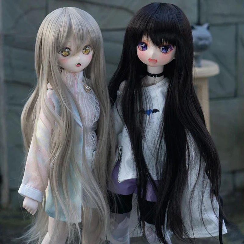 

D03-P248 children toy BJD DD SD MSD 1/3 1/4 1/6 doll's Accessoriess wig High temperature straight hair hair 1pcs