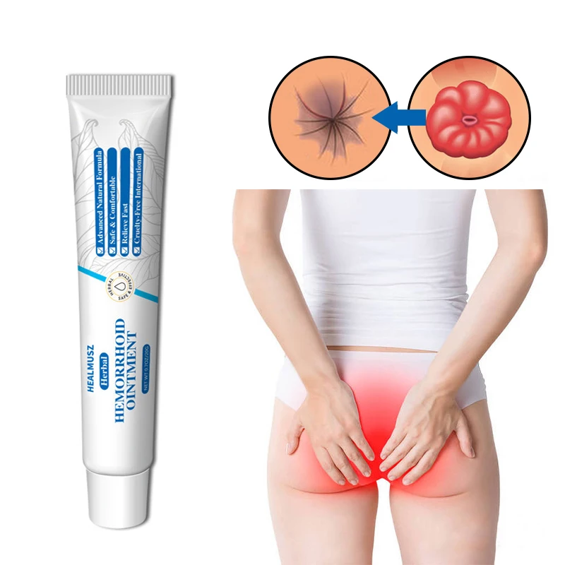 

Herbal Hemorrhoid Ointment Relieve Hemorrhoid Pain External Anal Fissure Treatment Cream Bleeding Swelling Repair Cream Care 20g