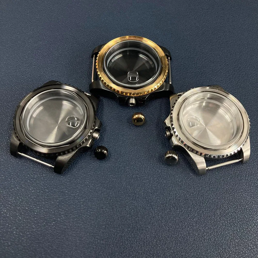 40 мм главенное кольцо стальные часы зеркальная полированная нержавеющая сталь