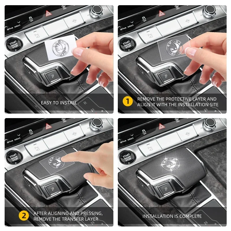 Металлический Автомобильный логотип эмблема значок наклейка для Skoda Rapid Kodiaq Fabia