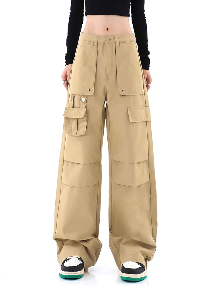 

Y2K Cargo Pants Pockets Women Baggy Trousers 2022 Fall New Streetwear Fairycore Oversized Pants Vintage Casual Fashion Sweatpant