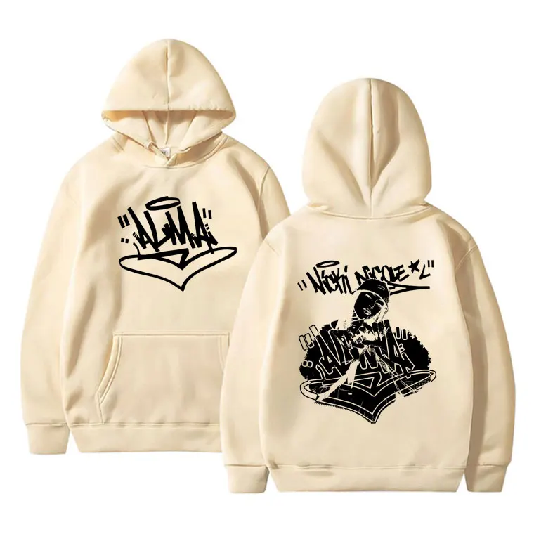 Рэпер Nicki Nicole ALMA World Tour Толстовка с рисунком Мужская мода Повседневный пуловер