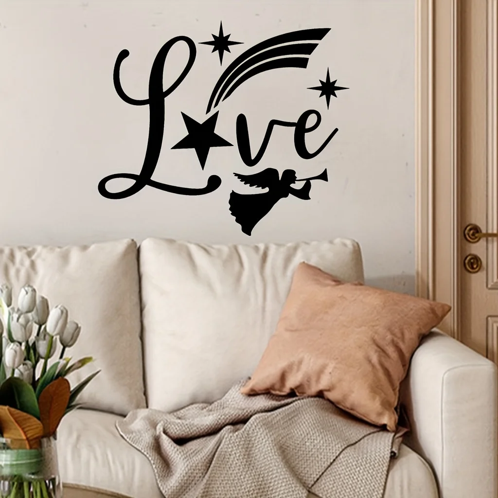 Романтические наклейки на стену в стиле любви подходят для гостиной и спальни