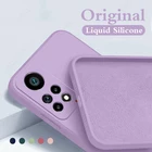 Чехол для Xiaomi Redmi Note 11 10 Pro 5G 9 10S 11S Mi 11T 11 Lite 12X Poco M3 M4 X3 Pro F3, жидкий силиконовый мягкий чехол, чехол для телефона