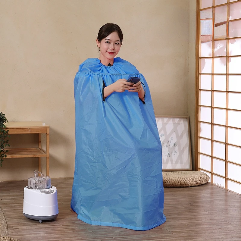 

Household steam robe sauna room whole body detoxification fumigation barrel full body steamer sweat steaming box for sauna