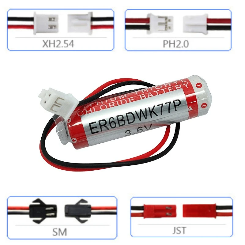 Фото Литий-ионный неперезаряжаемый аккумулятор ER6BDWK77P 3.6V 2700mAh для сварочного робота, ПЛК, тип памяти, высококачественная сменная батарея №3