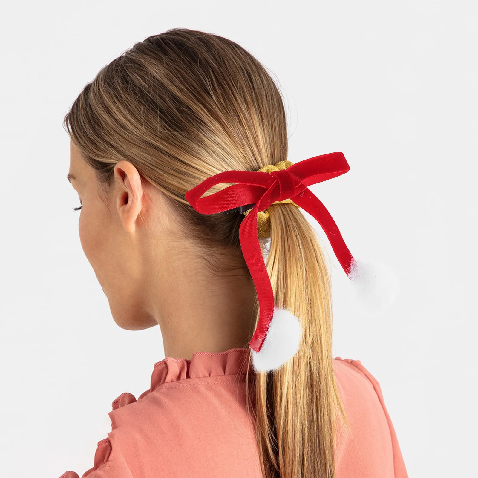 Рождественский бант заколка для волос аксессуары девочек заколки с бантом