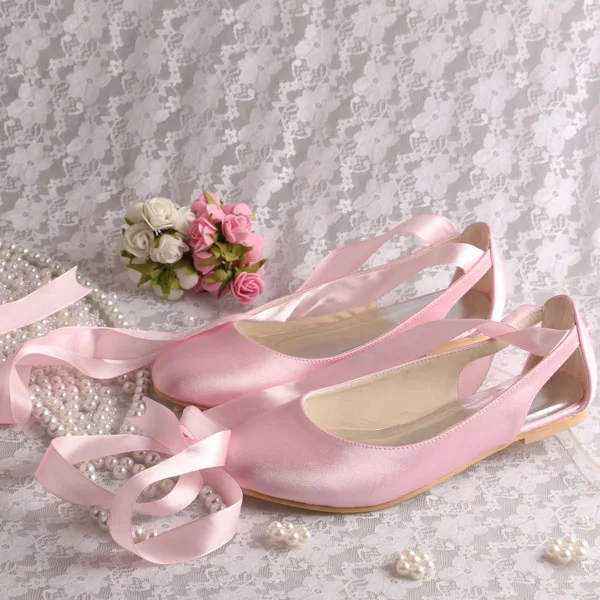 Venus lure индивидуальные цвета слоновой кости атласные балетки с лентами закрытым