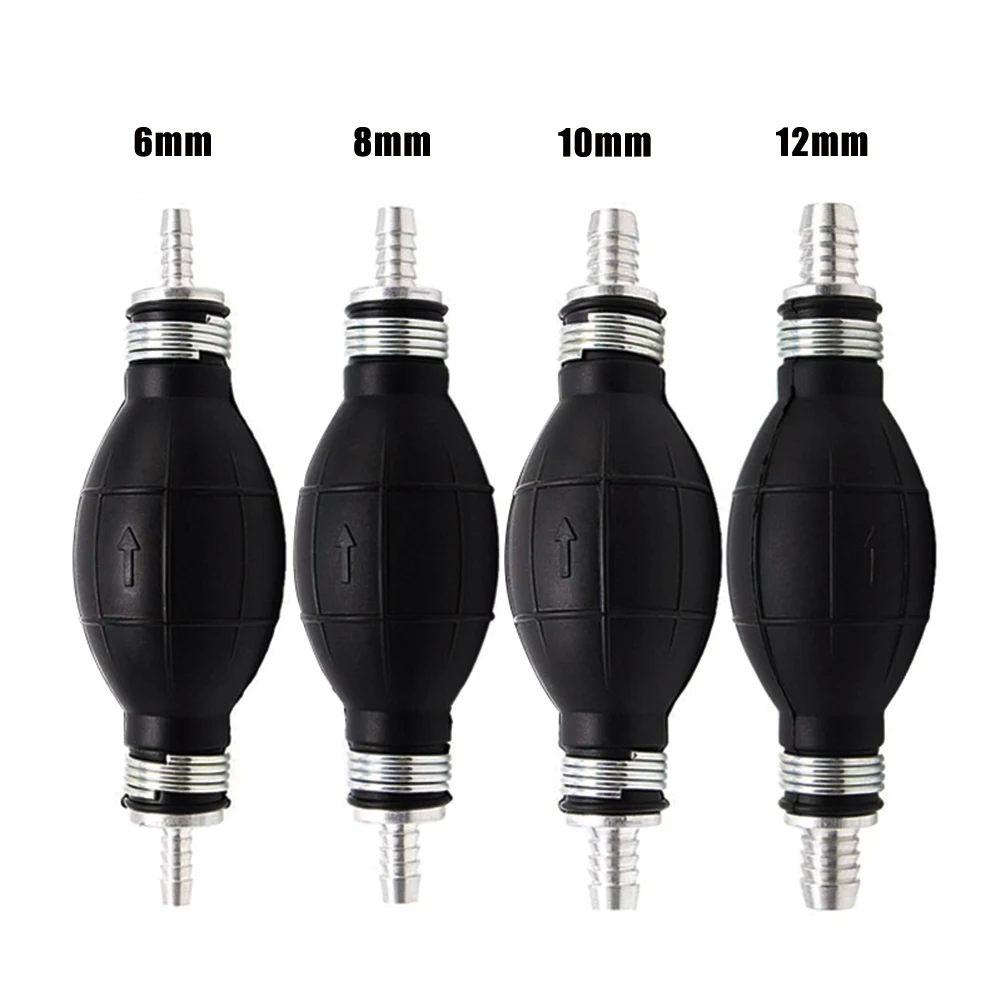 

6mm/8mm/10mm/12mm Car Hand Oil Pump Fuel Pump Aluminum Alloy Hand Oil Pump Gasoline Pump Oil Sucker for Car Boat Marine Outboard