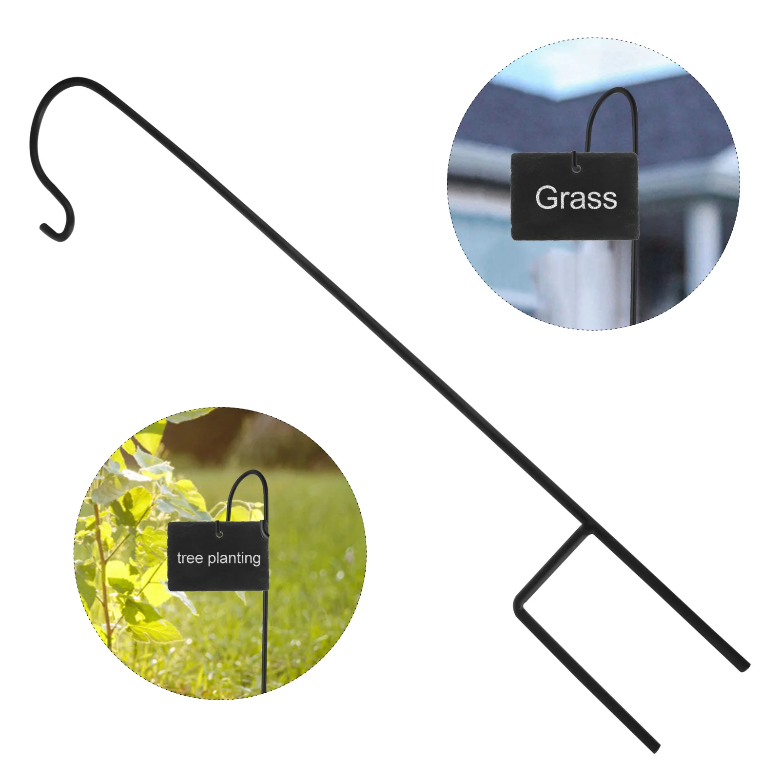 

5Pcs Shepherd Hook Metal Stand Hangers Bird Feeder Pole Garden Hanging Stake for Weddings Hanging Baskets Solar Lights Lanterns