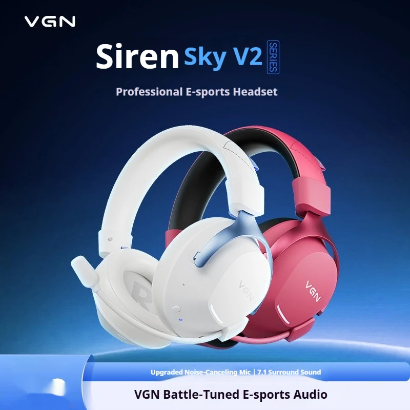 Фото Наушники VGN VXE Siren V2, проводные наушники, 3-режимная сирена, V2 Pro Max, беспроводная игровая гарнитура с аудиомикшером, наушники для игр FPS. №2