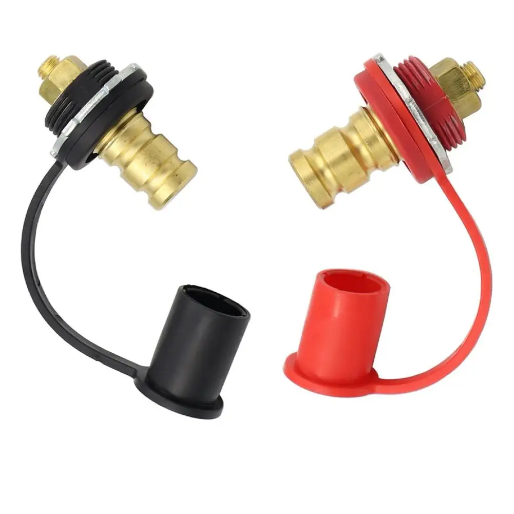 

1 Pair Battery Charger Post Rubber Zinc Alloy Brass Battery Charger Terminal Modified Accessories For Auto Truck Boat Atv