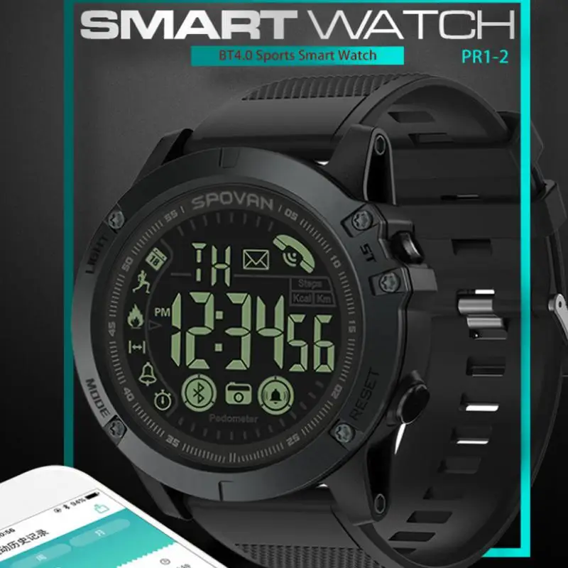 

Sport Smart Watch Men Professional Waterproof Bluetooth Call Reminder Digital Watch PR1 50m Alarm Clock For IOS Android Phone