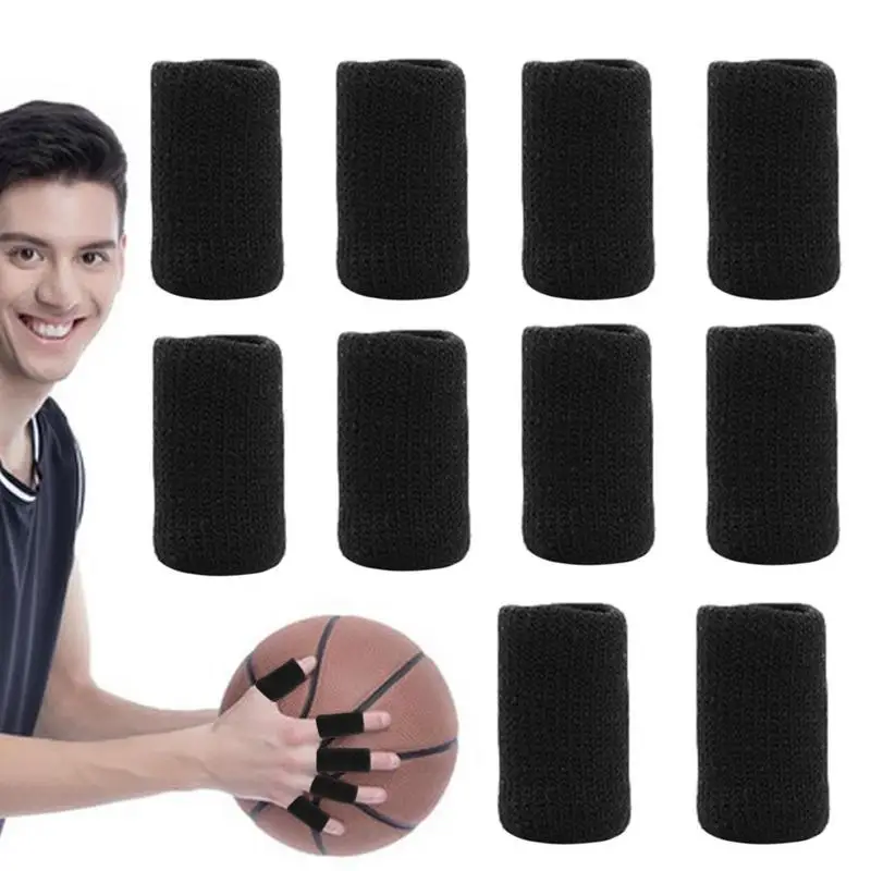 

Finger Sleeves Thumb Sleeve 10pcs Stabilize Joints Elastic Finger Guard Improve Grip For Trigger Finger Basketball Baseball